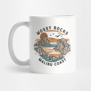 Mossy Rocks, Malibu Coast Mug